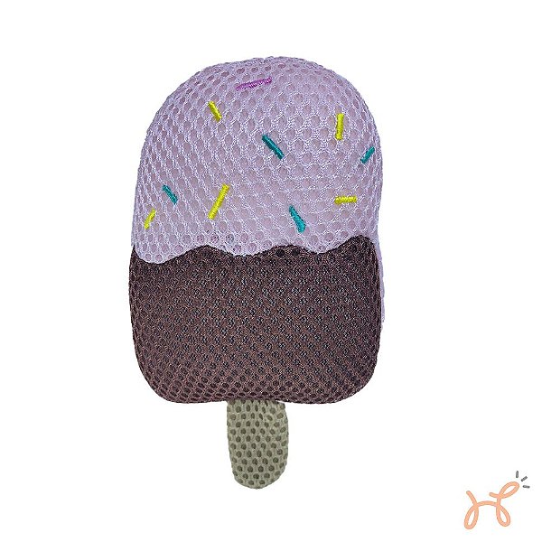 Brinquedo Pelúcia para Cães com Apito Picolé - Toya