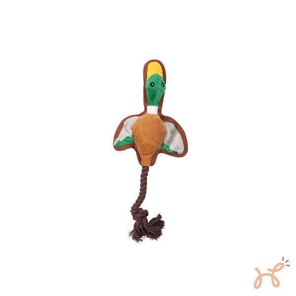 Brinquedo Pelúcia Pato Selvagem Extra Forte para Cães Real Tuff - Pawise