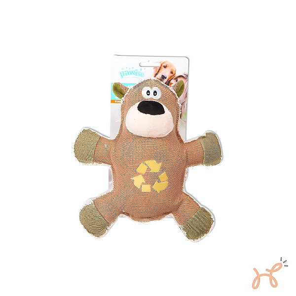 Brinquedo de Pelúcia para Cães em lona Ultra resistente Urso Real Tuff - Pawise