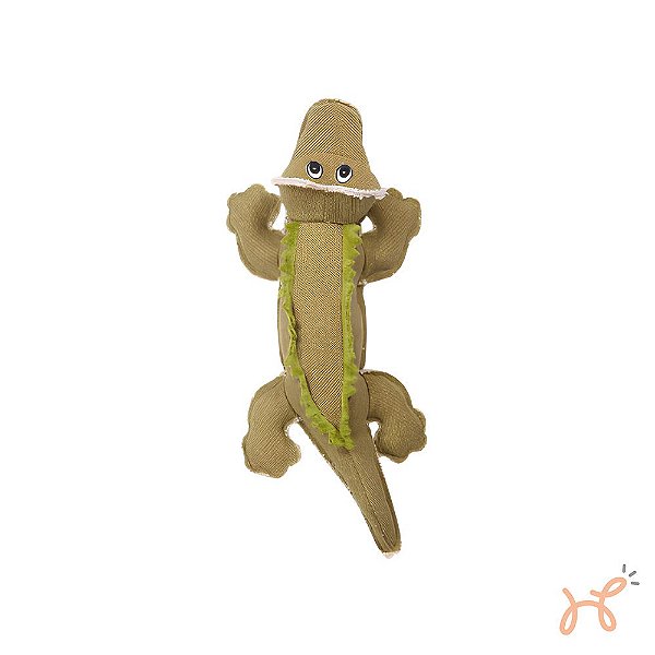Brinquedo de Pelúcia para Cães em lona Ultra resistente Jacaré Real Tuff - Pawise