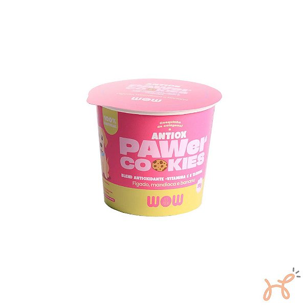 Petisco Natural Antiox de Fígado, Mandioca e Banana Pawer Cookies 35 gr - Wow