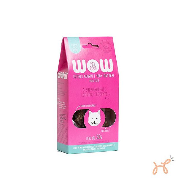 Petisco para Cães Sabor Lombinho Crocante 100% Natural 50gr - Wow