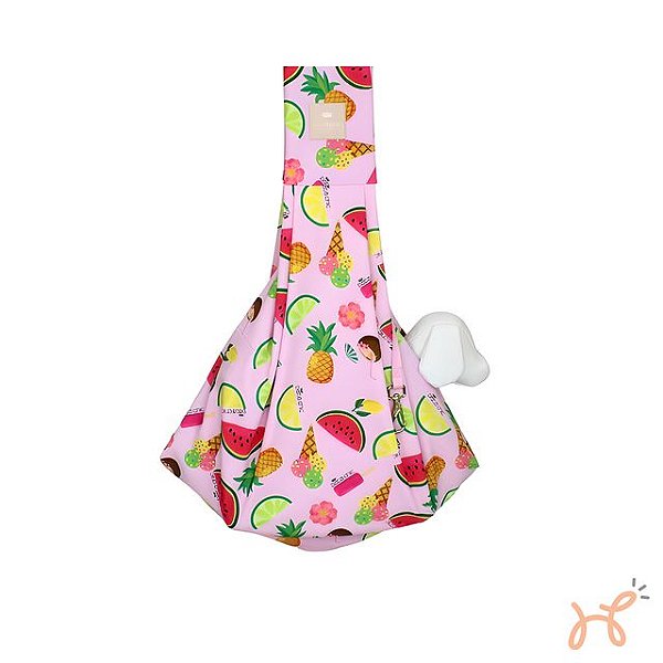 Bolsa Sling Canguru para Transporte Pet Fruit Flow - Pata Chic