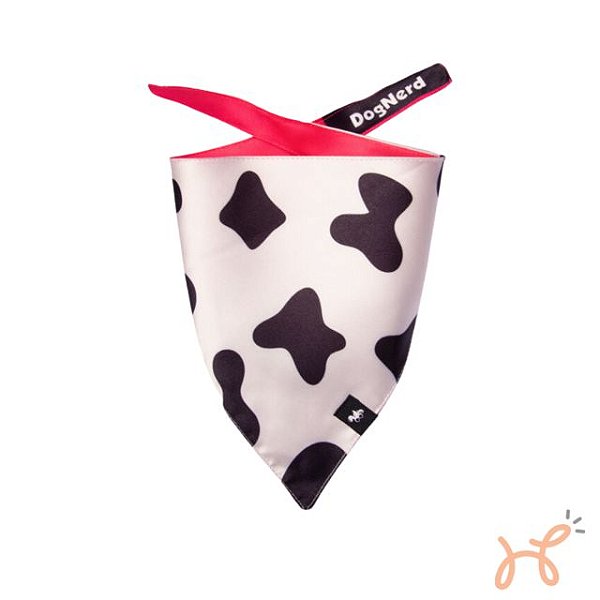 Bandana para Pet Dupla Face Vaquinha - Dognerd