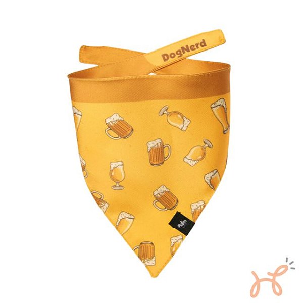 Bandana para Pet Dupla Face Happy Hour - Dognerd
