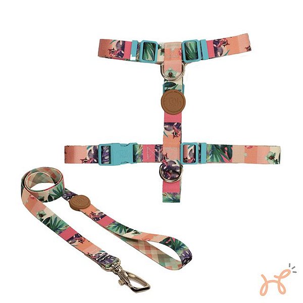 Conjunto Peitoral H e Guia Laguna -Toh