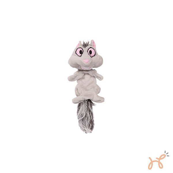Brinquedo Pelúcia para Cães Esquilo Big Eyes Funky - Pawise