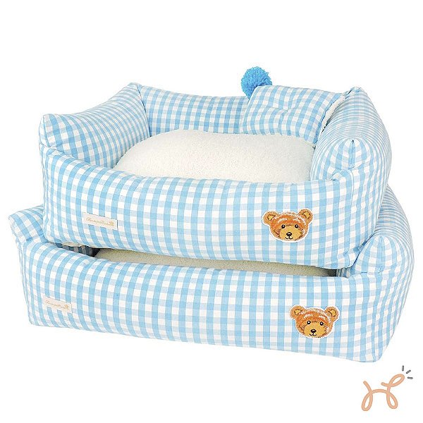 Cama para Cães e Gatos Urso Teddy Azul - Bonito Pra Cachorro
