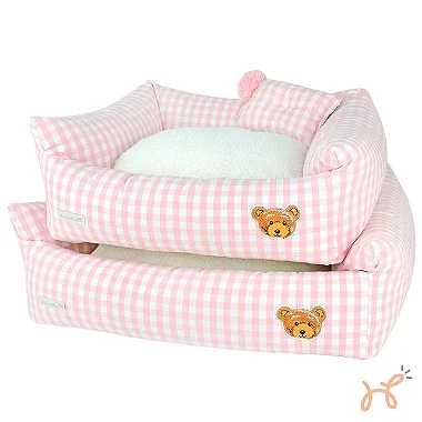 Cama para Cães e Gatos Urso Teddy Rosa - Bonito Pra Cachorro