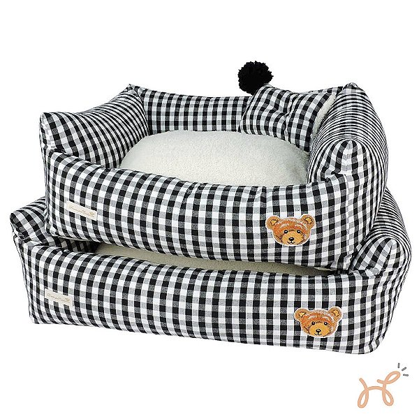 Cama para Cães e Gatos Urso Teddy Preta - Bonito Pra Cachorro