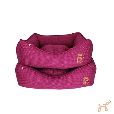 Cama para Cães e Gatos Poá Bordô - Pata Chic