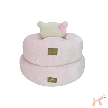 Cama para Cães e Gatos Ninho Bear Rosa - Pata Chic