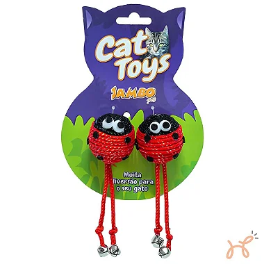Brinquedo para Gatos Joaninha Redonda Cat Toys - Jambo