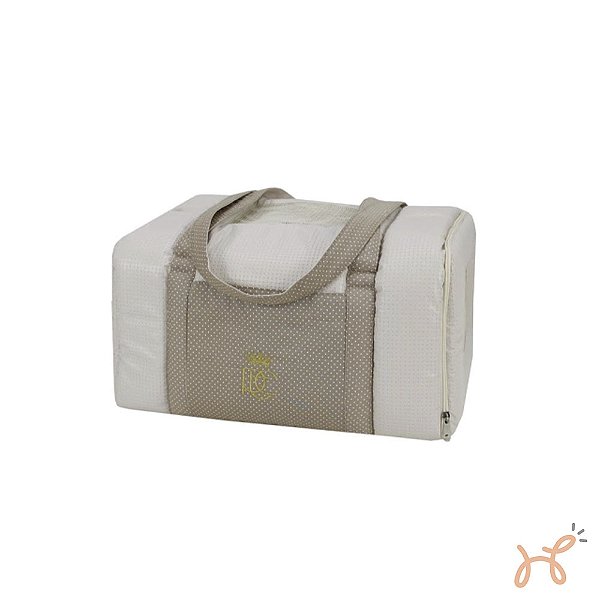 Bolsa de Transporte Pet p/ Avião Courano Poá Bege - Pata Chic