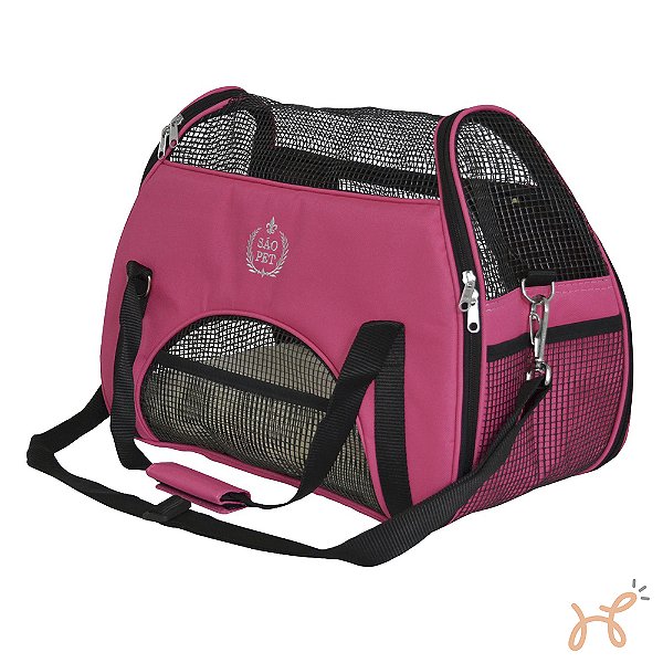 Bolsa de Tranporte Pet Atenas Pink - São Pet