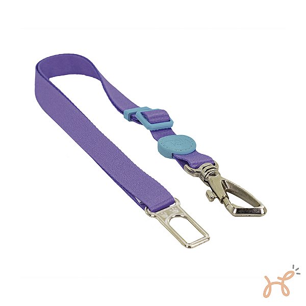 Adaptador de Cinto de Segurança para Pet Lilás -Toh