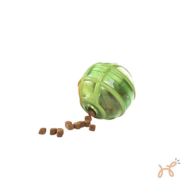 Bola Inteligente Porta Petisco para Cães Smart Treat Ball Verde - Pawise
