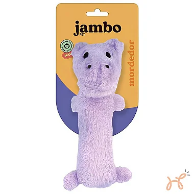 Brinquedo Pelúcia para Cães Barriguinha Plush Hipopótamo - Jambo