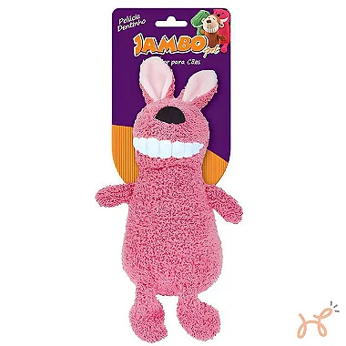 Brinquedo Pelúcia para Cães Dentinho Coelho - Jambo