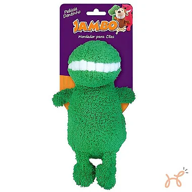 Brinquedo Pelúcia para Cães Dentinho Dinossauro - Jambo
