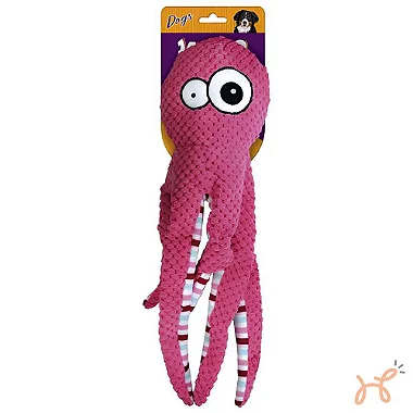 Brinquedo Pelúcia para Cães Octopus Polvo Rosa - Jambo