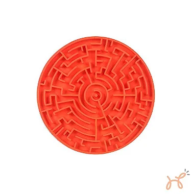 Tapete de Lamber para Cães Labirinto Laranja - PetGames