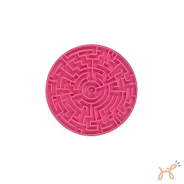 Tapete de Lamber para Cães Labirinto Pink - PetGames