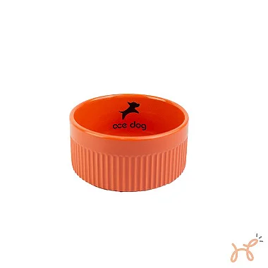 Comedouro para Cães Ramekin Porcelana Laranja - Ace Dog
