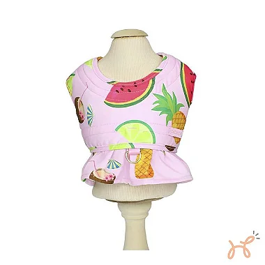 Colete Peitoral e Guia Fruit Flow - Pata Chic