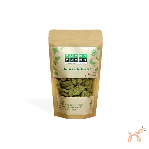 Biscoito Petisco para cães Bafinho de Menta - Yummy Yummy