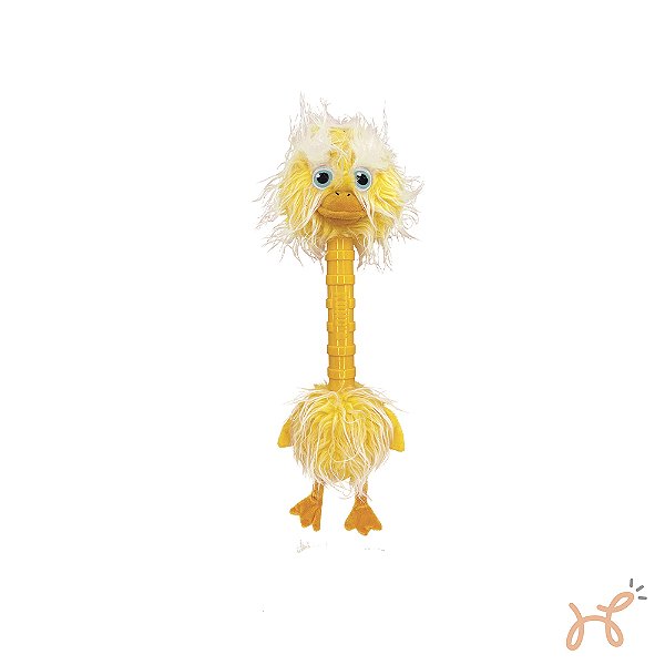 Brinquedo Pelúcia para Cães Cruncheez Stretch Birds XG Amarelo - Kong
