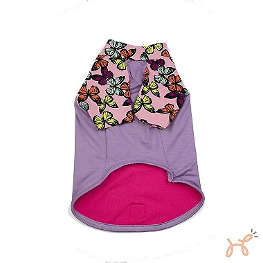 Camiseta de Praia para Cães Sun Pro UV  Lilás - Milli Mania