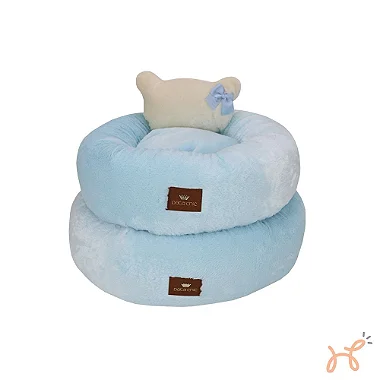 Cama para Cães e Gatos Ninho Bear Azul - Pata Chic