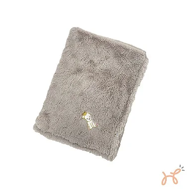 Manta Cobertor para Cães e Gatos Pelúcia Térmica Cinza - Simba