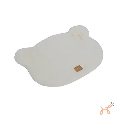 Colchonete para Cães Urso Bear Off White Laço Bege - Pata Chic