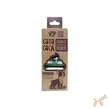 Kit Refil Saquinhos Cata Caca Biodegradável Premium 5un - Pipicão