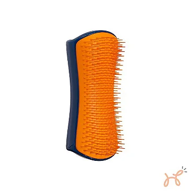 Escova Desembaraçadora para Cães Raça Média e Grande Detangling Marinho/Laranja - Pet Teezer