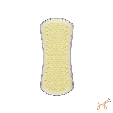 Escova Desembaraçadora para Cães Raça Pequena Detangling Lilás/Amarelo - Pet Teezer