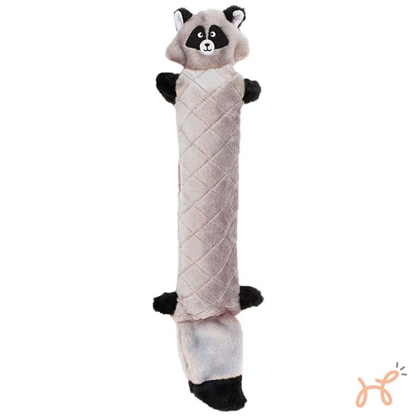 Brinquedo Pelúcia para Cães com apito Guaxinim Jigglerz - Zippy Paws