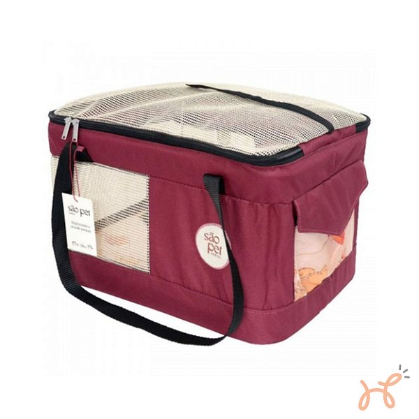 Bolsa de Transporte Pet Aerialpet (GOL) Vinho - São Pet