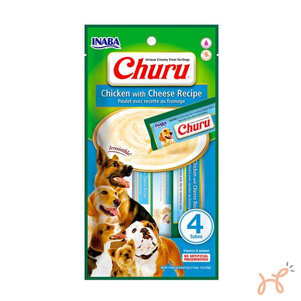 Petisco para Cães Churu Frango com Queijo - Inaba