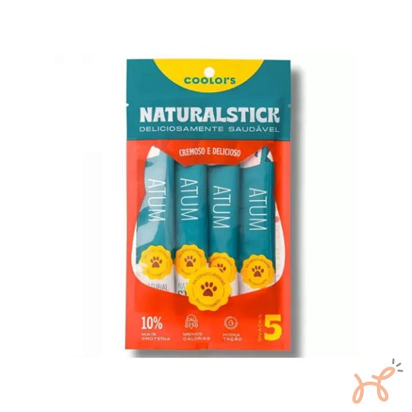 Petisco Natural Stick para Gatos Atum 1 Pacote (5 unid 75g) - Coolors
