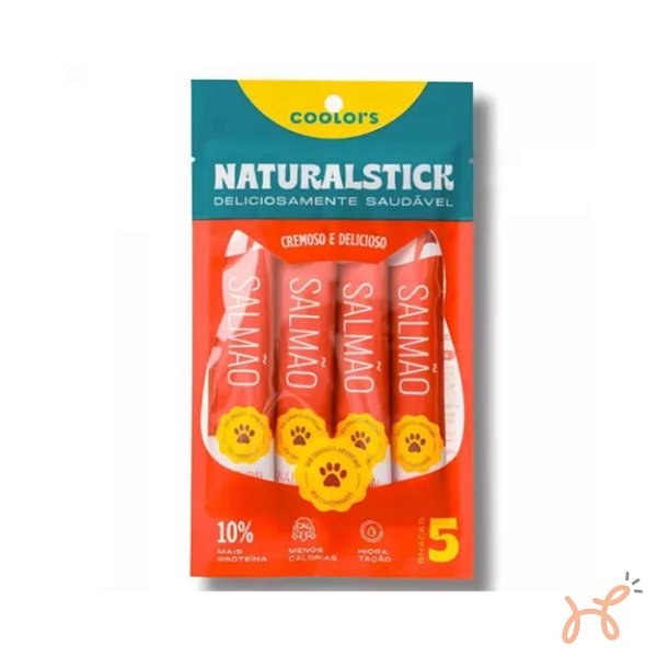 Petisco Natural Stick para Gatos Salmão 1 Pacote (5 unid 75g) - Coolors