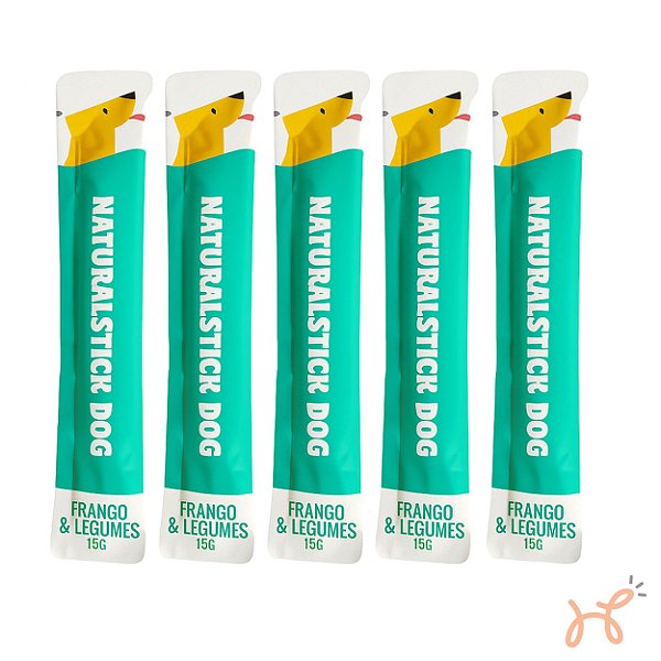 Petisco Natural Stick para Cães Frango & Legumes 1 Pacote (5 unid 75g) - Coolors