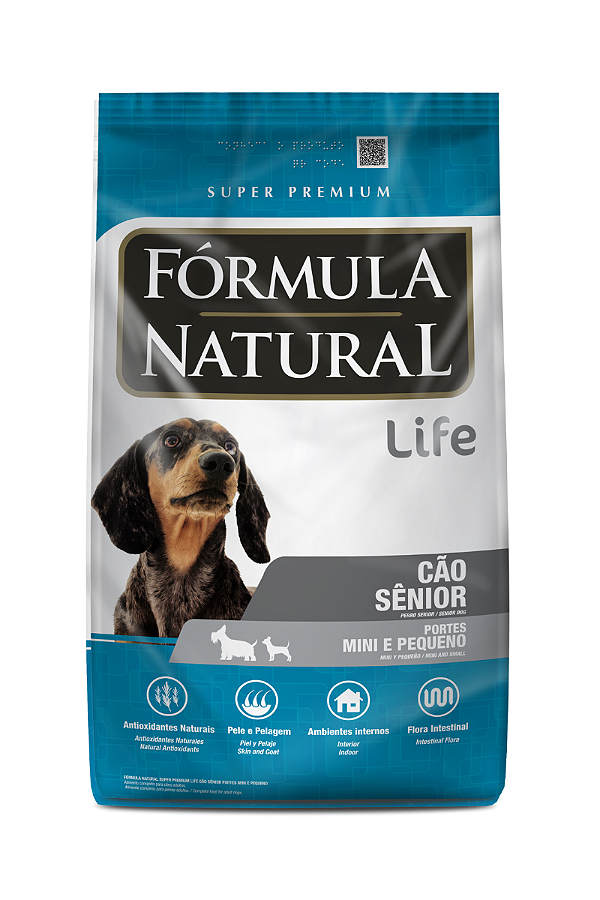 Ração Fórmula Natural Life para Cães Adultos Sênior Portes Mini e Pequeno
