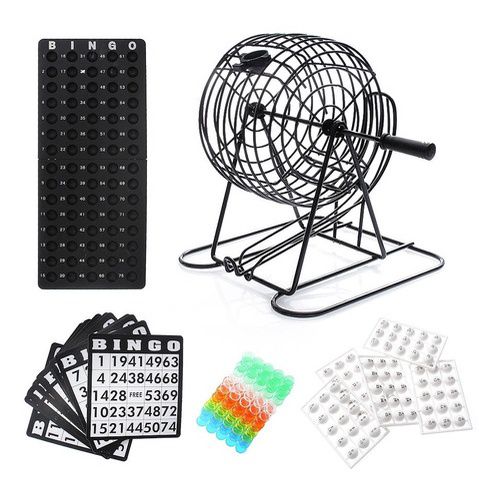 Jogo De Bingo Em Ferro Profissional Completo Globo Metal