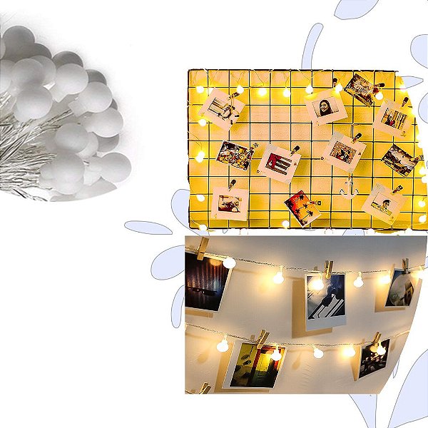 Cordão De LED Para Decoração Bolinha Enfeites, Decoração de Casa