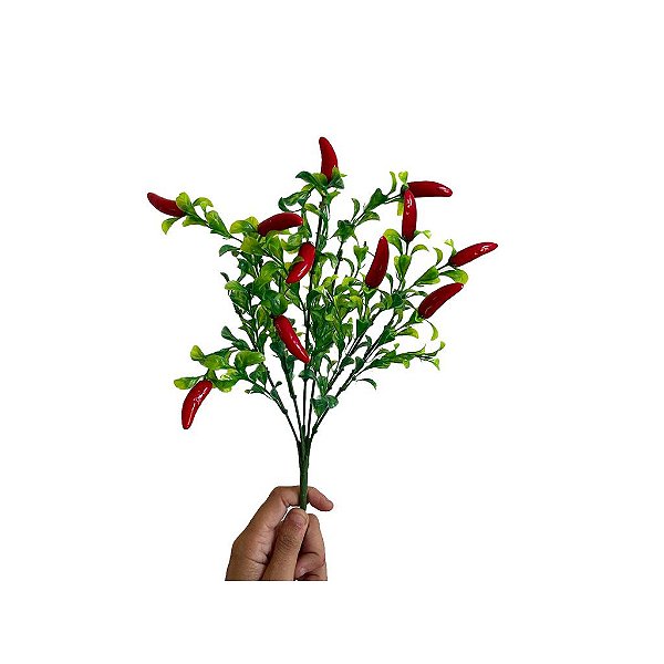 1 Buquê De 8 flores Pimenta Artificial Para Decoração e Composição de Arranjos