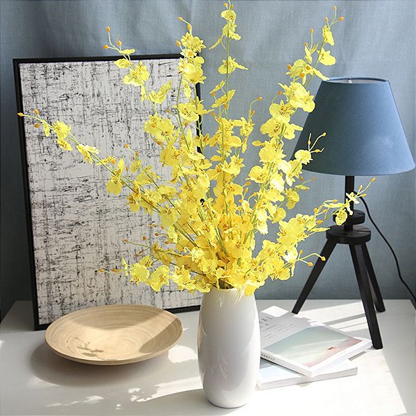 Haste Orquidea Chuva De Ouro Para Montagem De Arranjos