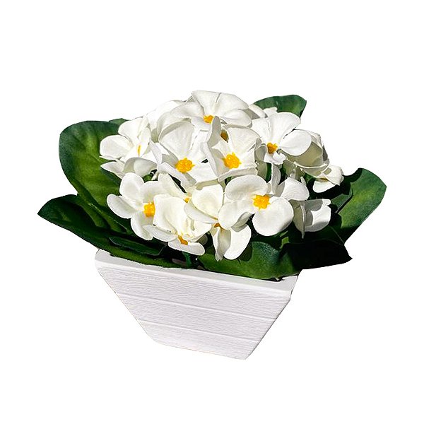 Arranjo Hortênsia Violeta c/ Vaso Decorativo Com Flores Artificiais Para Decoração